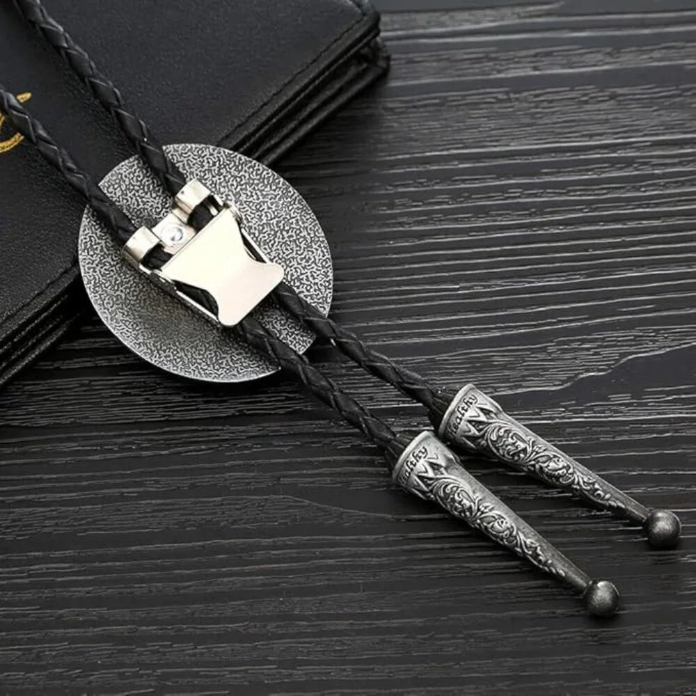 Western Pattern Deer bolo tie